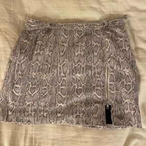Free people snake skin skirt